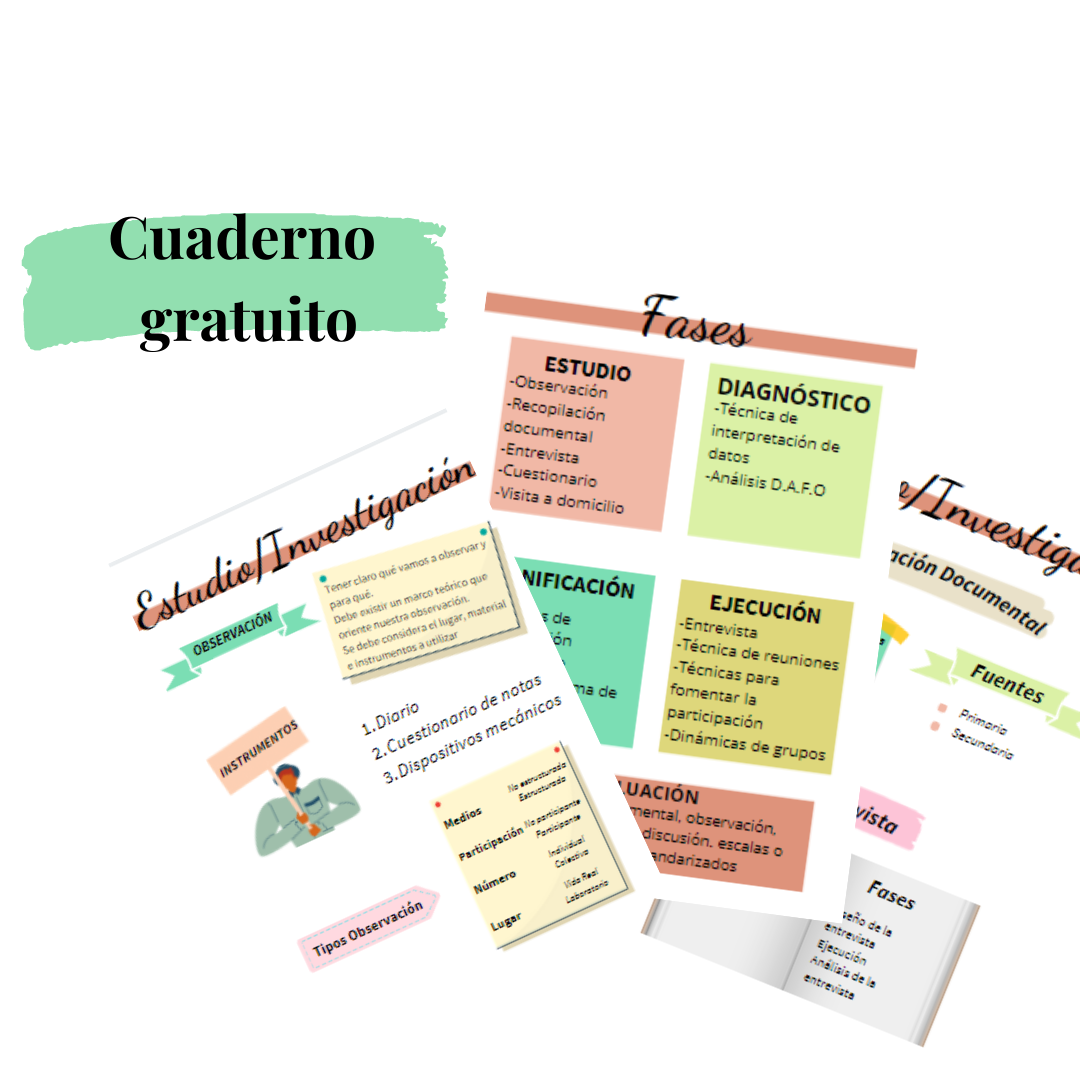 Cuaderno. TÉCNICAS PARA CADA FASE DE LA INTERVENCIÓN SOCIAL